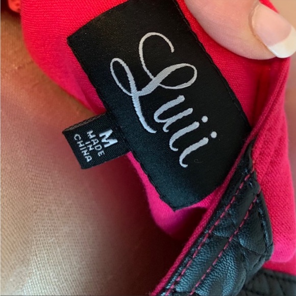 - Worn once • Luii military style jacket • size medium • like new • hot pink - Picture 4 of 4